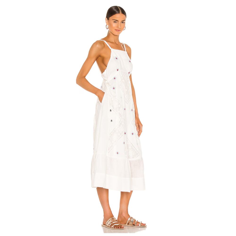 FREE PEOPLE Dewdrop Maxi Cami Dress With Lace Inserts Size XS - Picture 2 of 13